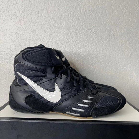 Nike Speedsweep V 309147-012 Wrestling‎ Shoes Black Leather Lace up Mens 11.5 US main image 8